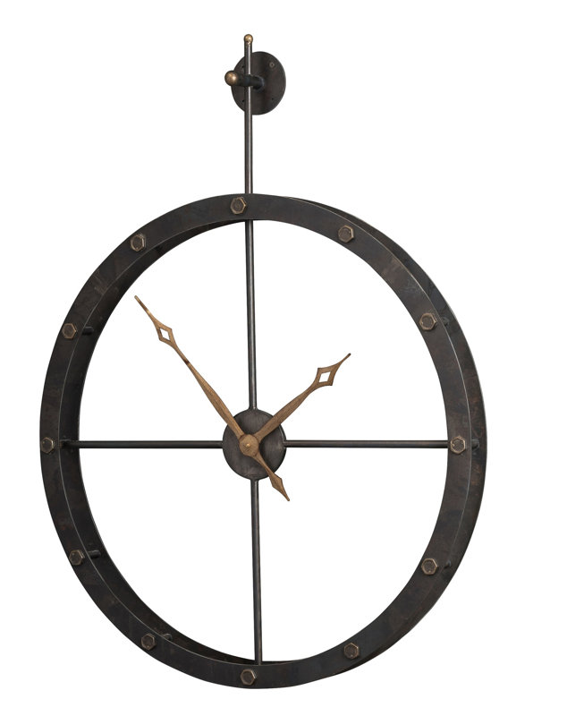 Oversized 31.5" Industrial Wall Clock & Reviews Birch Lane